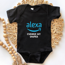 Load image into Gallery viewer, alexa change my diaper onesie
