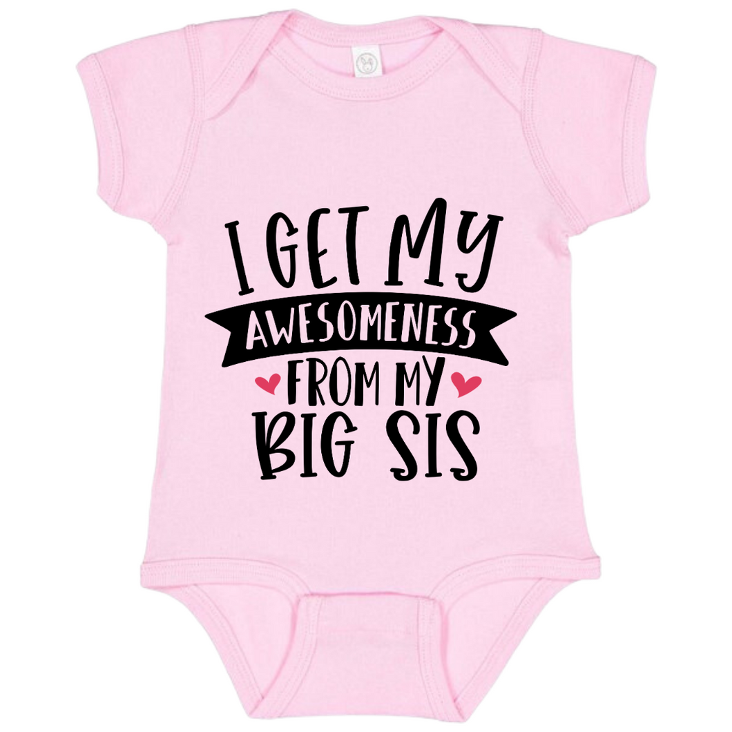 awesome sister onesie