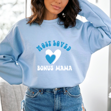 Load image into Gallery viewer, most loved bonus mama crewneck
